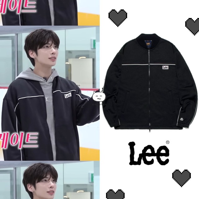 ★TXT テヒョン 着用！！【LEE】Napping Track Jersey Jacket Black