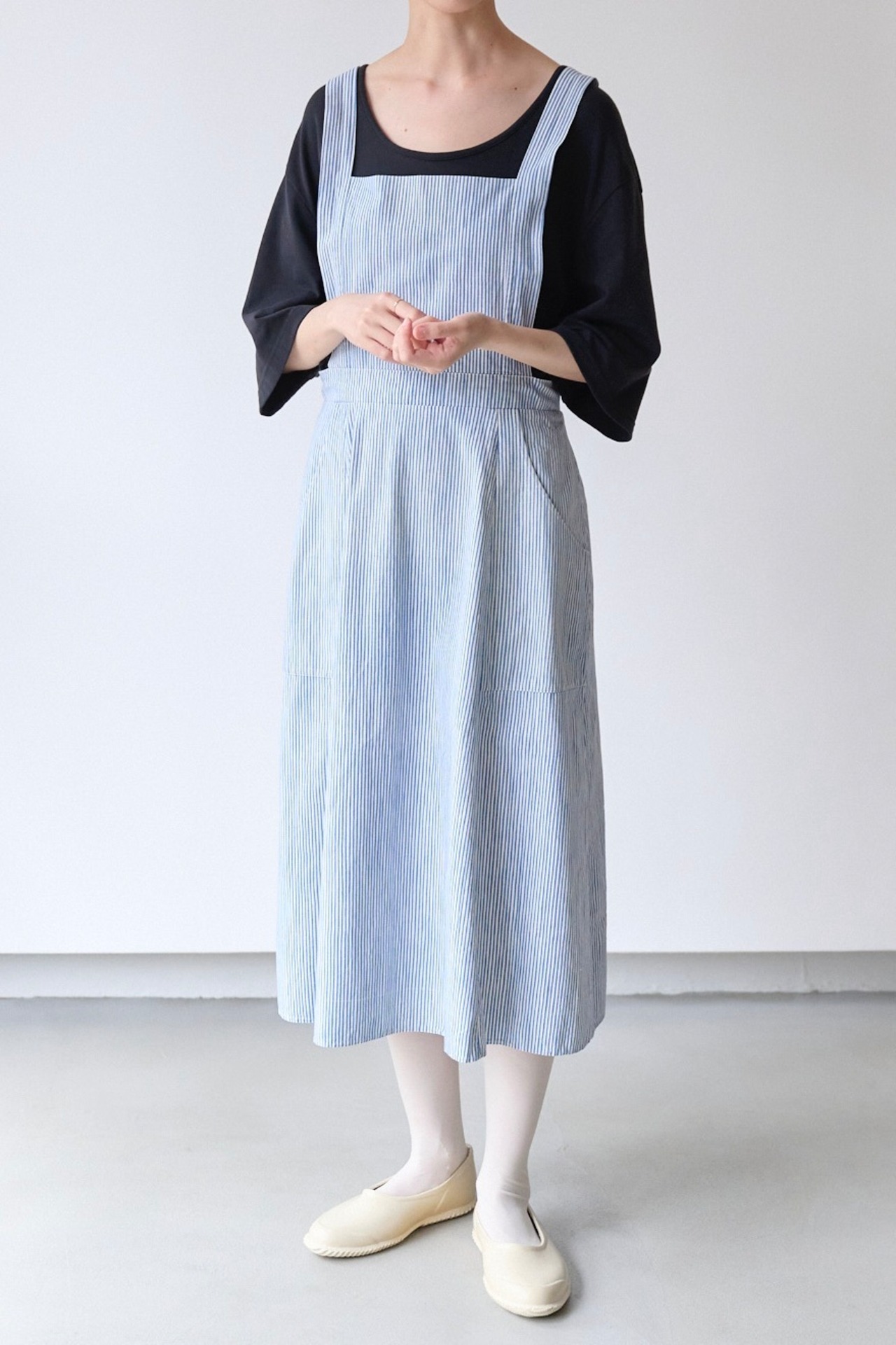 Marimekko striped apron dress