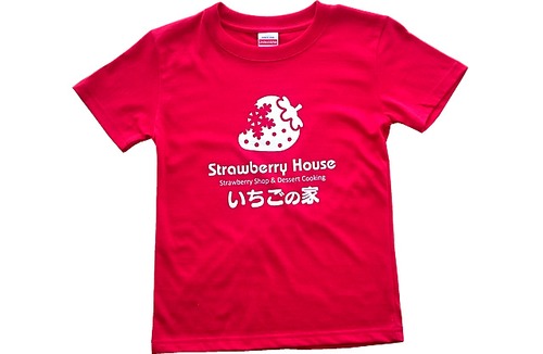 いちごの家オリジナルTシャツ【イチゴカラー】