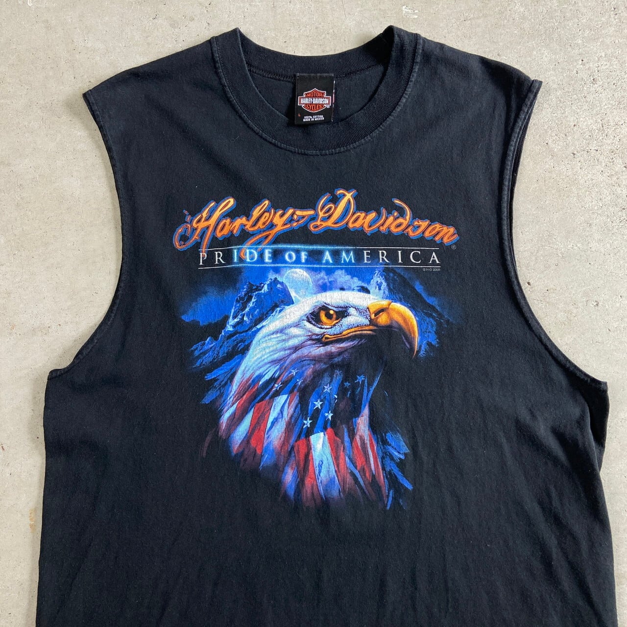 Harley-Davidson ハーレーダビッドソン 両面プリント ノースリーブ 