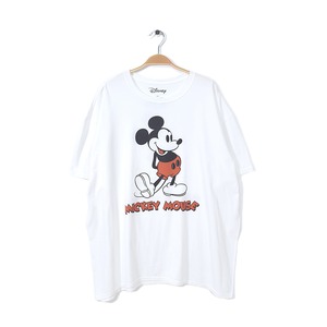 ミッキーマウス Tシャツ ディズニー アメカジ ホワイト MICKEY MOUSE 大きいサイズ メンズ2XL 古着 @BB0744