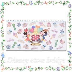 ノート 東京ディズニーランド 限定 36周年 アニバーサリー グッズ ワールドバザール デザイン 記念 36th ミッキー ミニー 文房具 文具