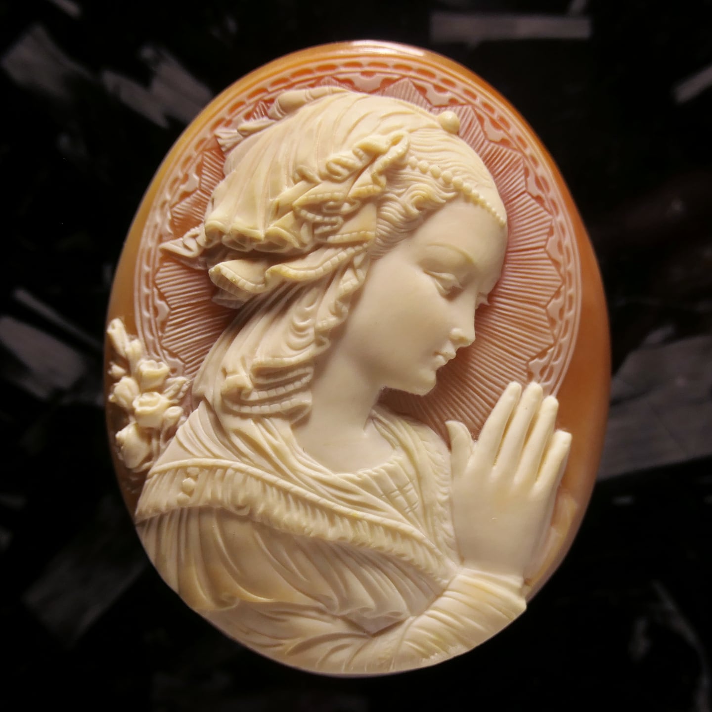 KS-981【フェルディナンド・イトリ】作 天然シェルカメオルース KS-981