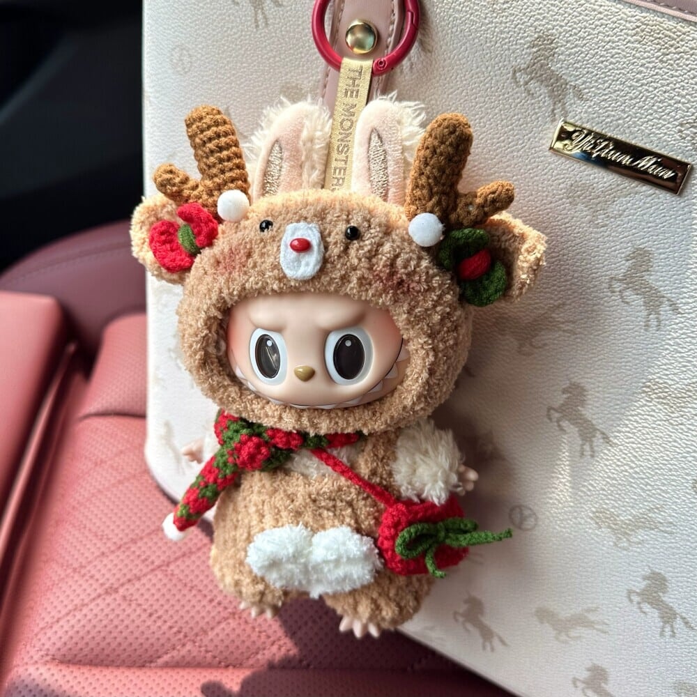 クリスマス限定】こだわりの上質♡ labubu ラブブがサンタのトナカイに