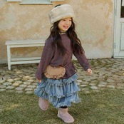 アーバンラビット / URBAN RABBIT / フリルカンカンロングスカート / 韓国子供服 / キッズ / 26winter〖取寄〗*XS~XL*