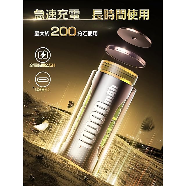 エアダスター 電動ブロワー ブロアー 洗車 300000RPM 超強力 10000mAh