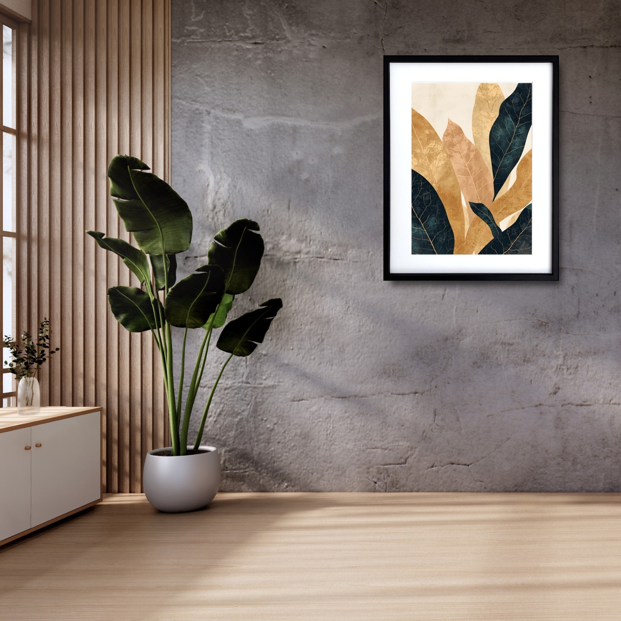 Golden Veins｜ゴールドが織りなす自然美のアートポスター｜上質な輝きとモダンな気品で空間を彩るインテリアアートA4ポスター