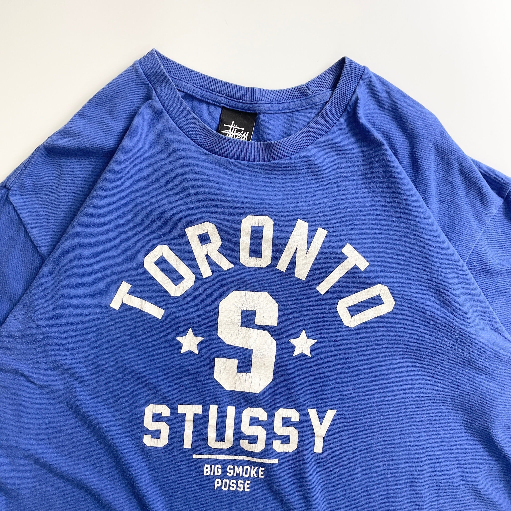 00s Stussy Toronto Logo Tee Blue