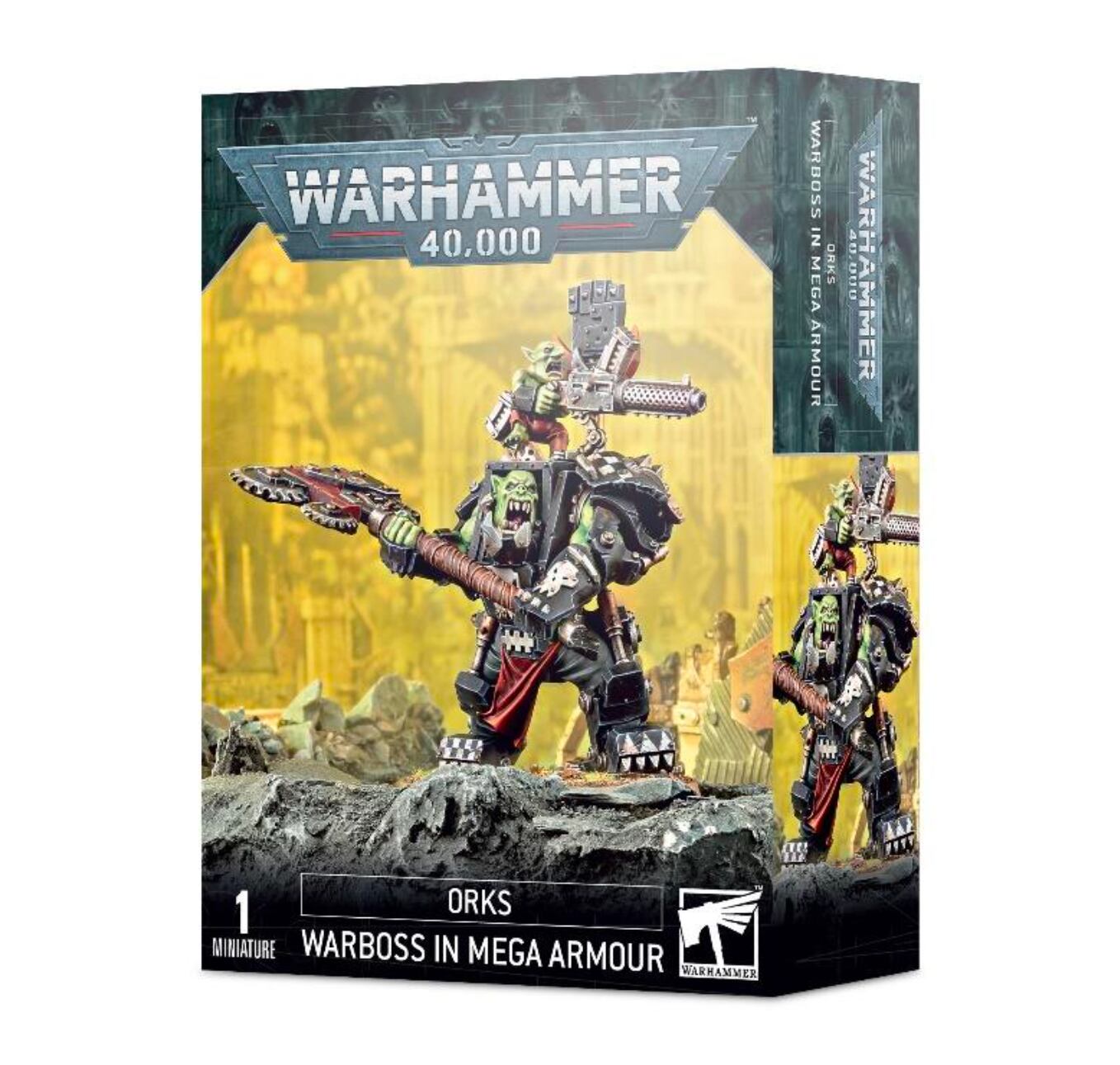 オルク・ウォーボス(メガアーマー装備) ORKS: ORK WARBOSS IN オルク・ウォーボス(メガアーマー装備) ORKS: ORK WARBOSS IN