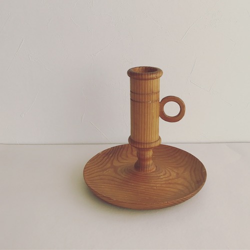 Swedish Wooden Candle Holder A
