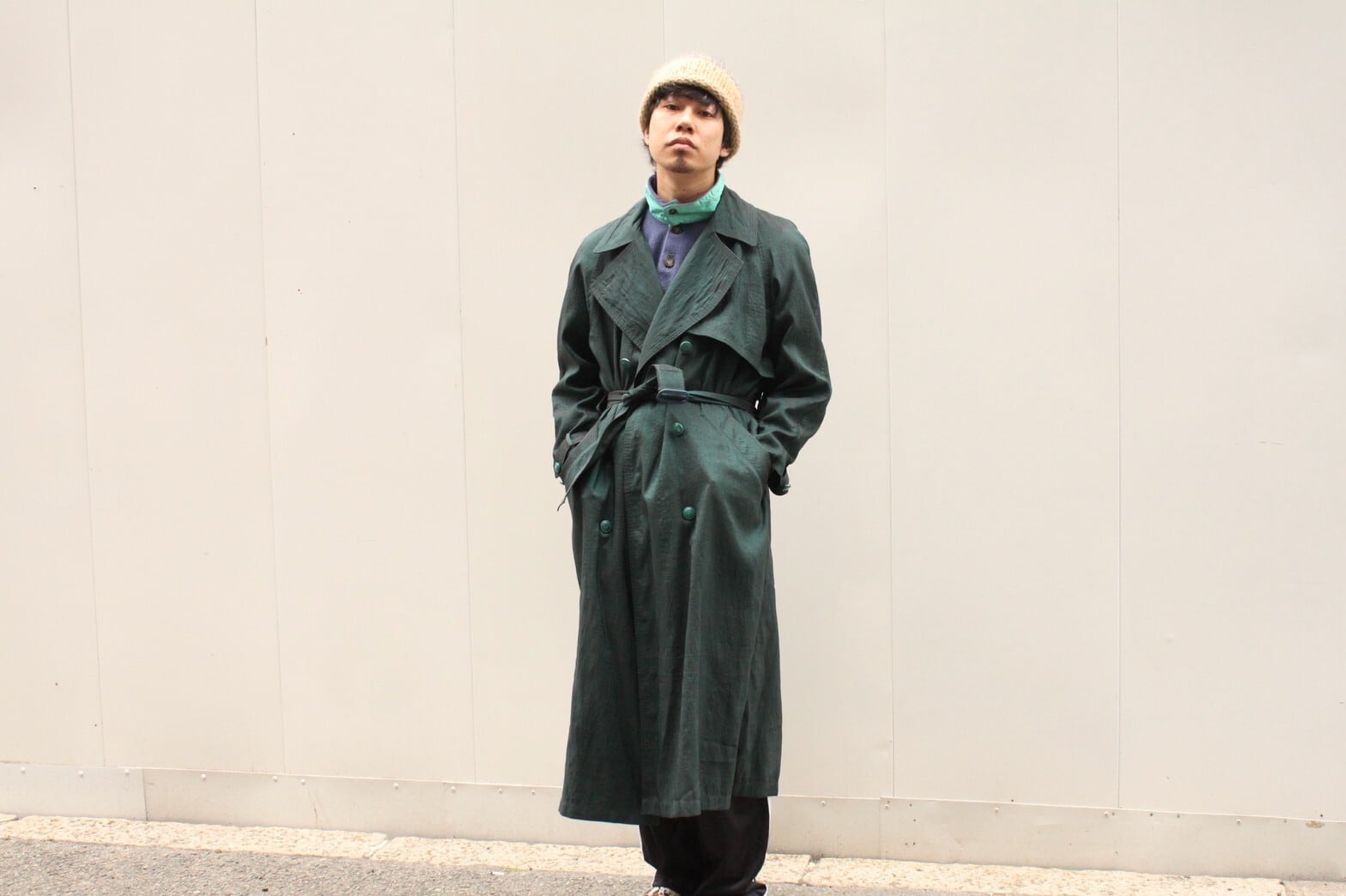 【希少】80s ビンテージ　トレンチコート　ロンドンフォグ　レアモデル　玉虫色 80s LONDON FOG Trench Coat 玉虫 | VOLAR