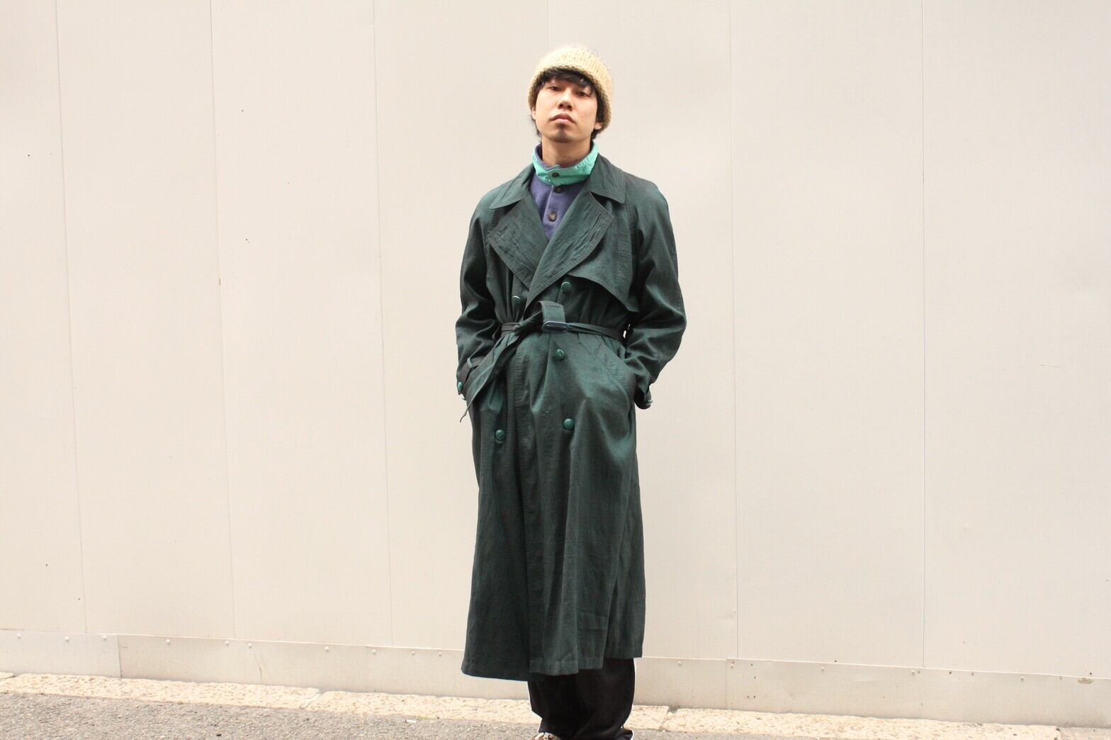 80s LONDON FOG Trench Coat 玉虫