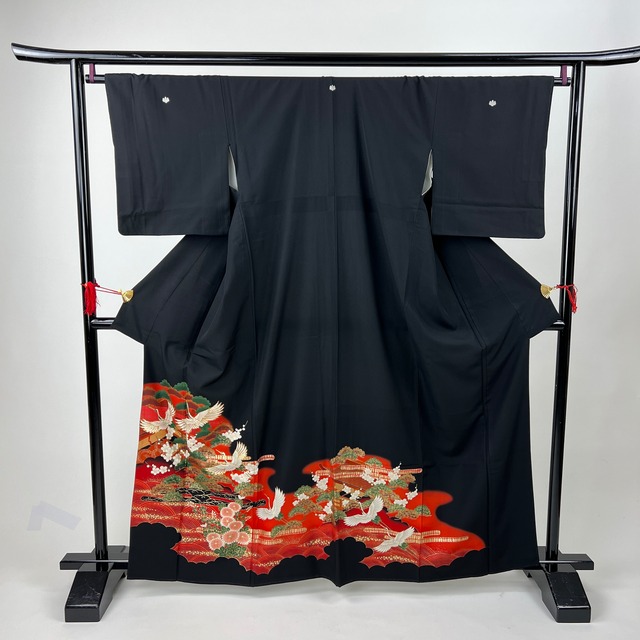 黒留袖 留袖 中古品 リメイク  3A469 HAA1380000