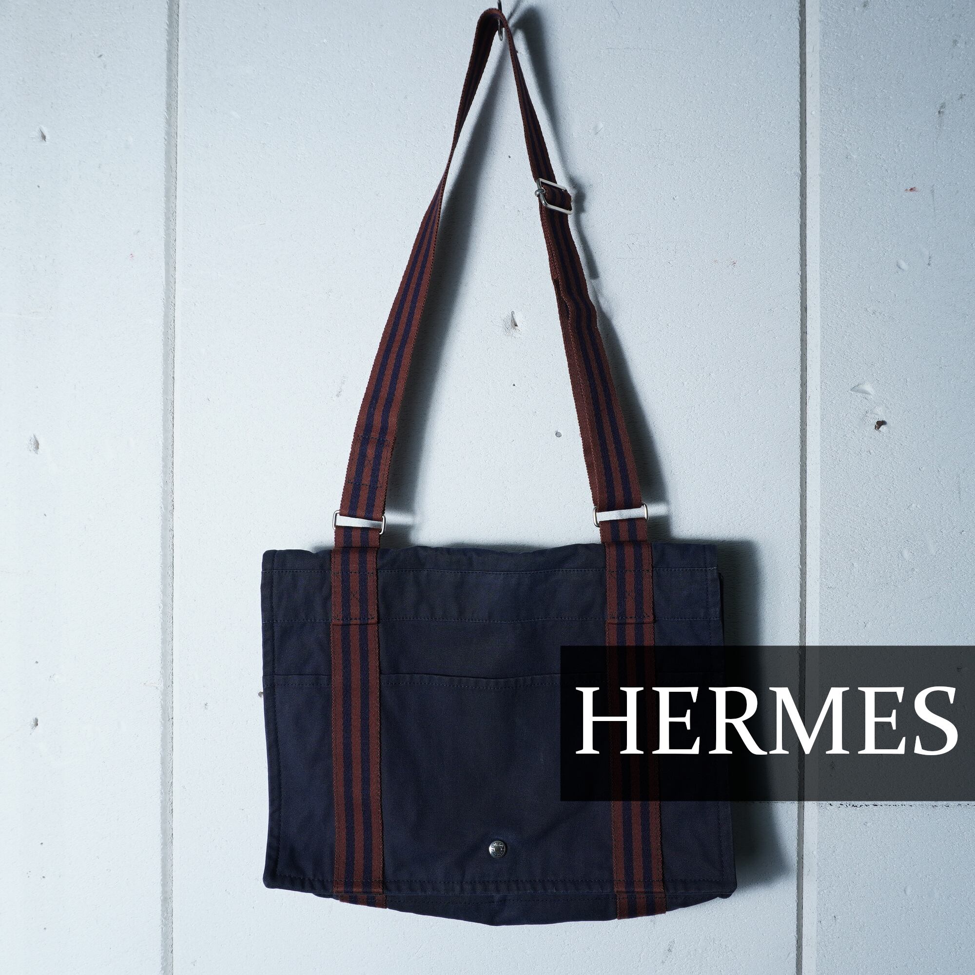 HERMES エルメス フールトゥ ショルダーバッグ バサス 黒