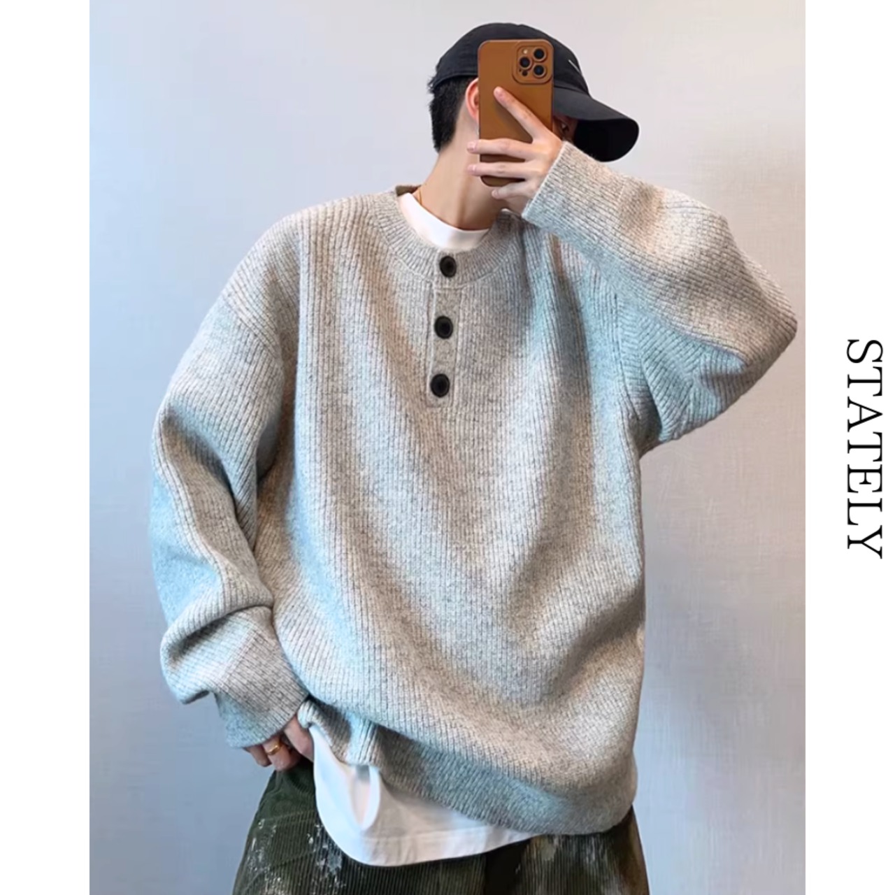 Urban Button クルーネックニット_T87・画像6