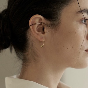 Simple ball earrings　T6067