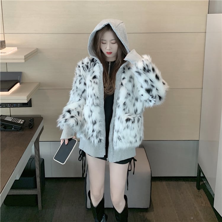 早い者勝ち 冬 ぬいぐるみ 縫付 コート ジッパー フード付き デザインセンス 快適である sweet系