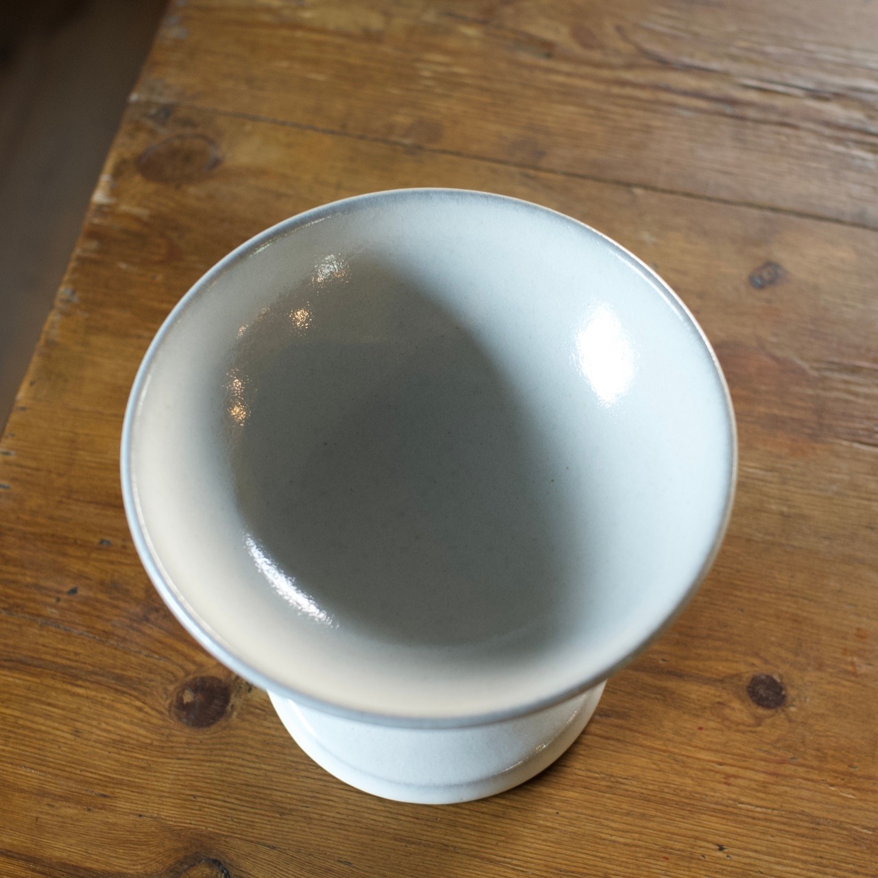rpm /  高杯(たかつき)  腕なり 白妙〈陶器・食器・お皿・コンポート・インテリア・ディスプレイ 〉