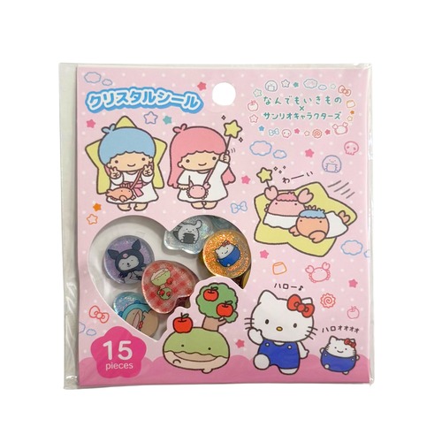 なんでもいきもの×サンリオ　クリスタルシール