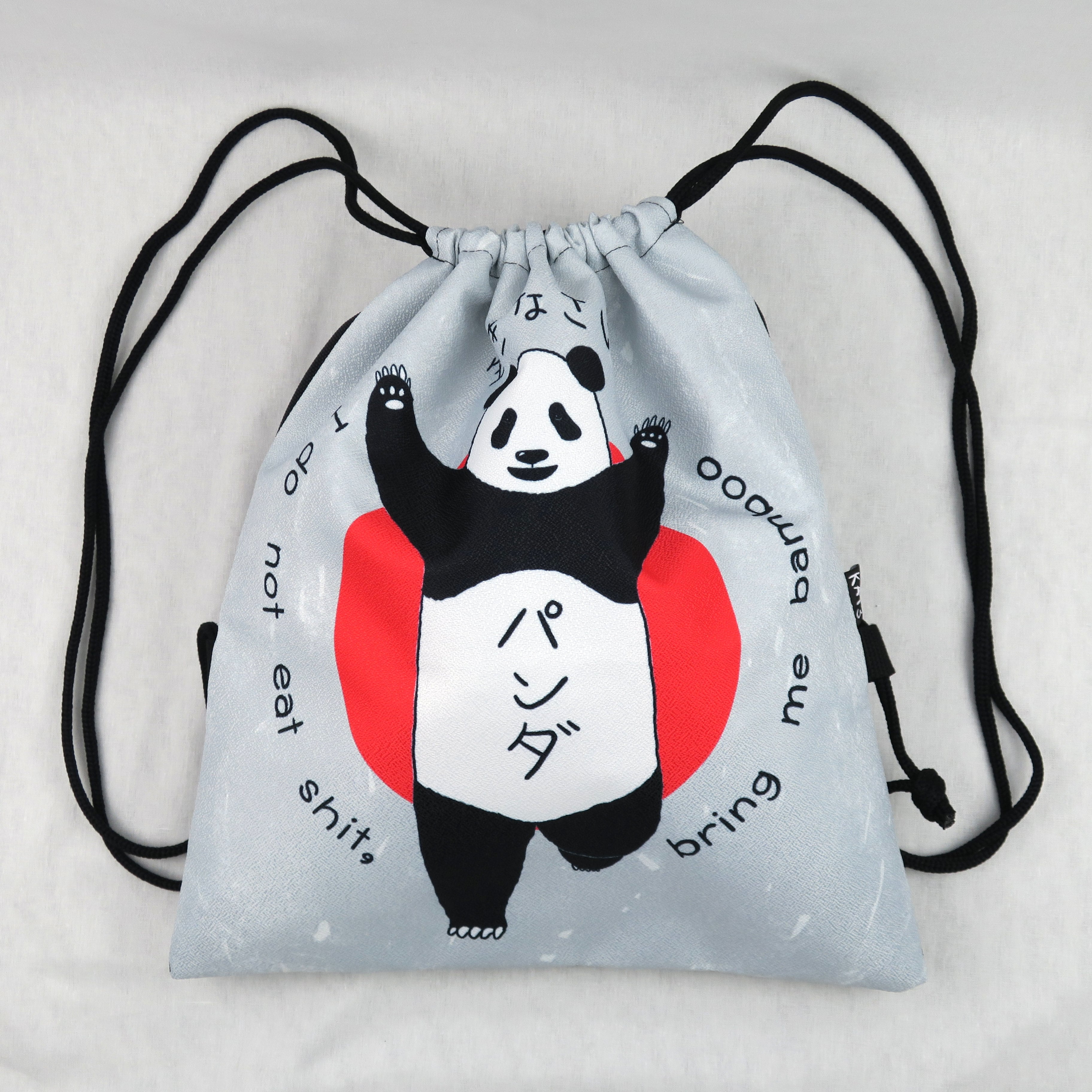 Hearts2Hearts グッズ　ナップザック　トレカ　リュック　バンダナ 大阪のあの看板をオマージュ？「クリコパンダ」の防水ナップサック