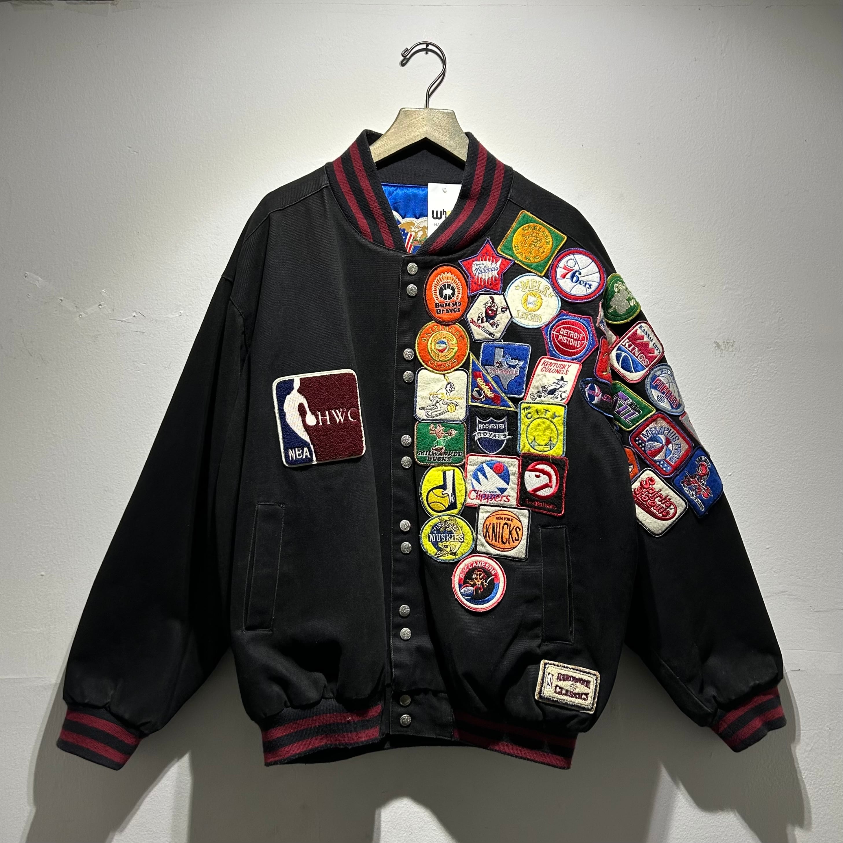 00s Jeff Hamilton "HARDWOOD CLASSICS" stadium jacket【仙台店】