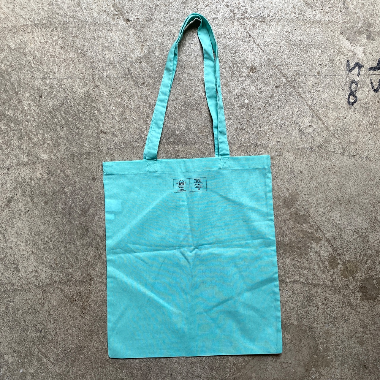 BADEN PLACE×RSB SAUNA CLUB TOTE BAG PASTEL EMERALD