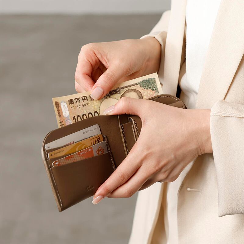2つ折り財布（ Bi-Fold Wallet BLK / W091DN ） | dono