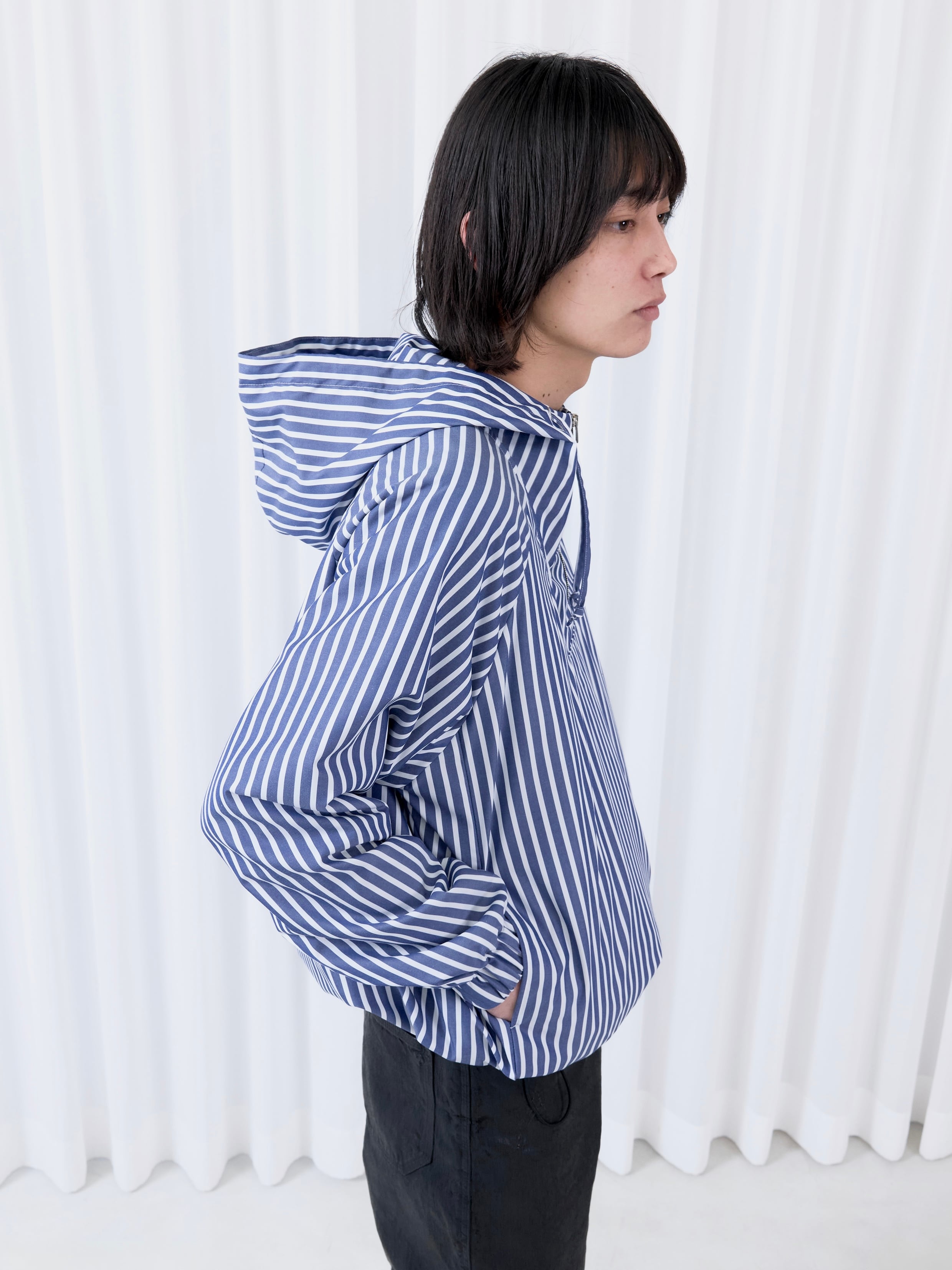 013- BLUE GINGHAM OFFICE ANORAK | OUAT