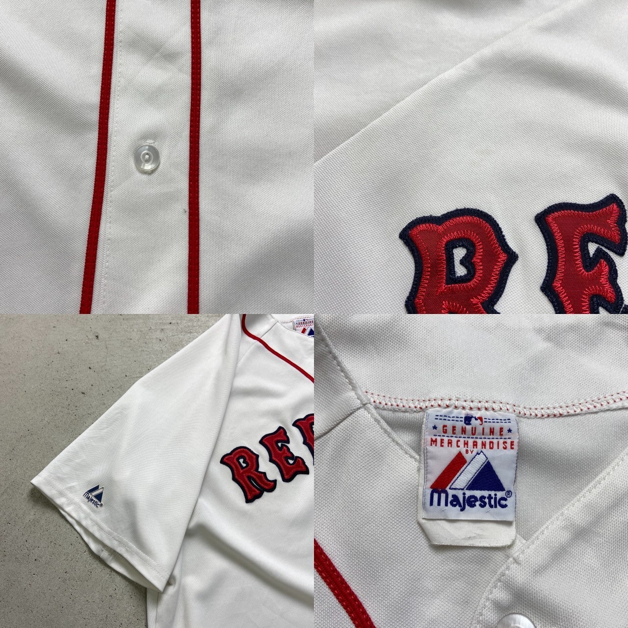 BOSTON RED SOX MAJESTIC MLB レッドソックス ベースボールシャツ 