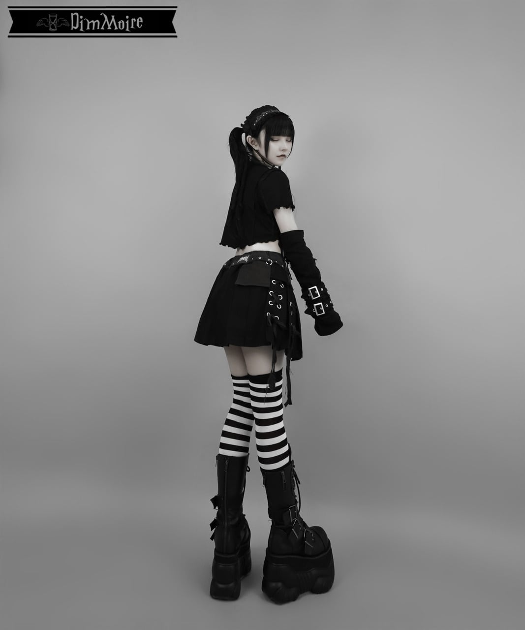 デニムラップミニスカート【Black】 | DimMoire デニムラップミニスカート【Black】 | DimMoire