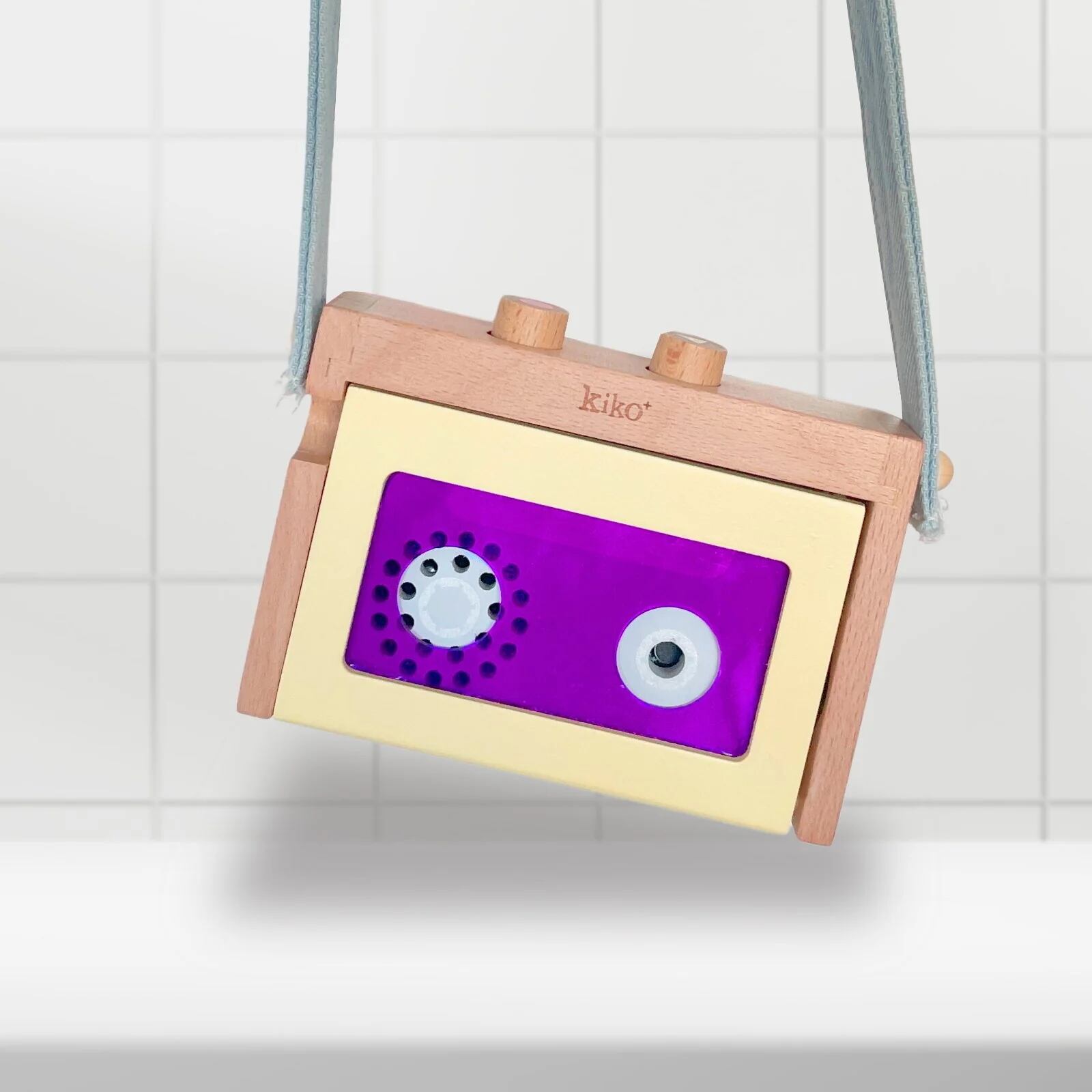 〈 kiko+ 〉 mini tape recorder "録音できる木製ミニラジカセ" / yellow