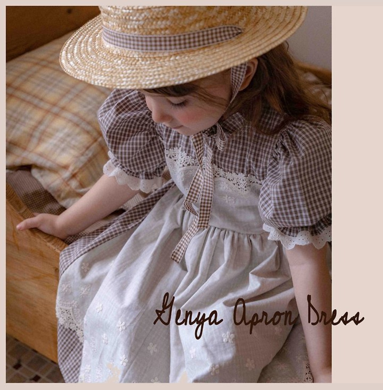 [Oren] Zegna Apron Dress Kids / [오렌] 제냐에이프런원피스키즈