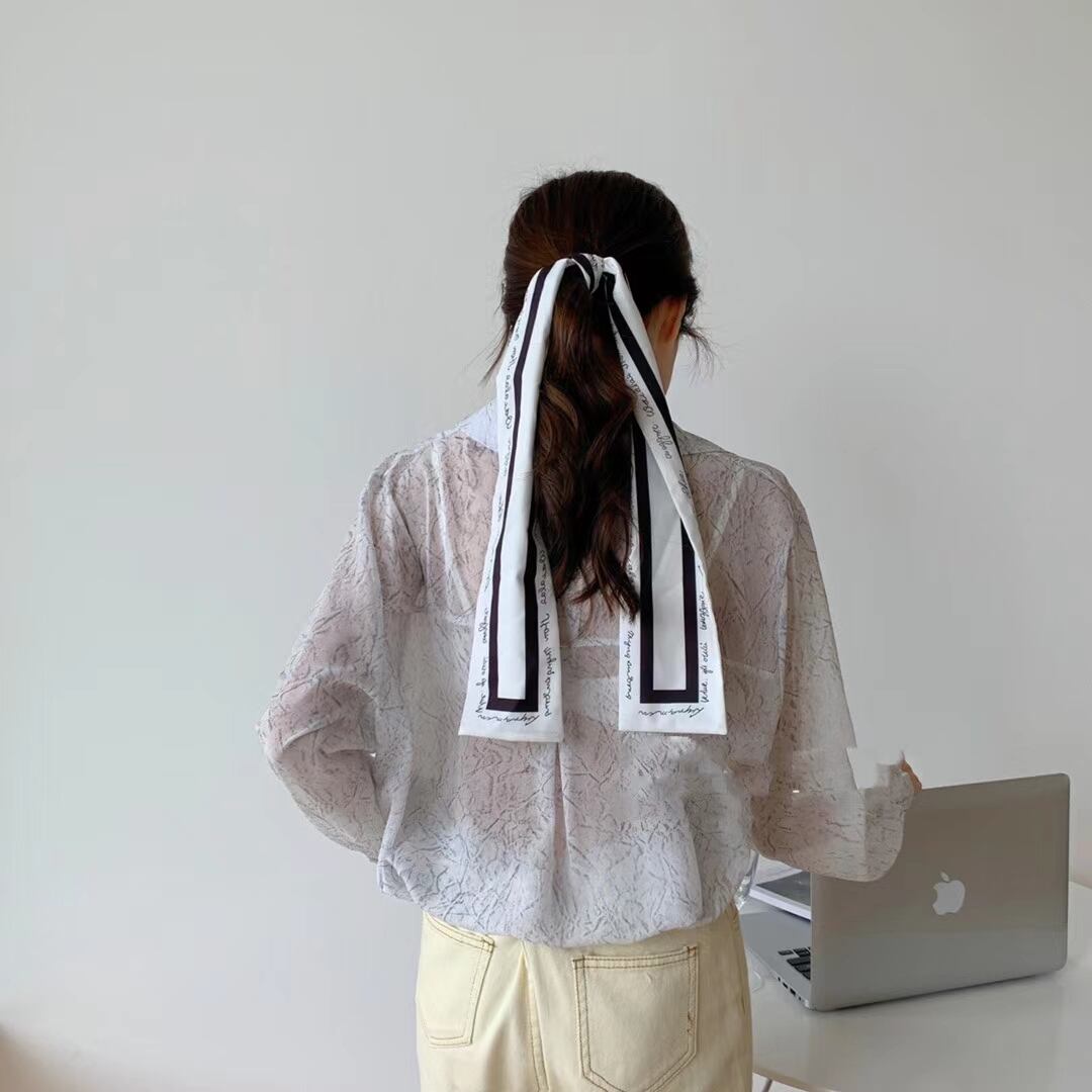 ニュアンス柄 シアーシャツ　AJ2205-642