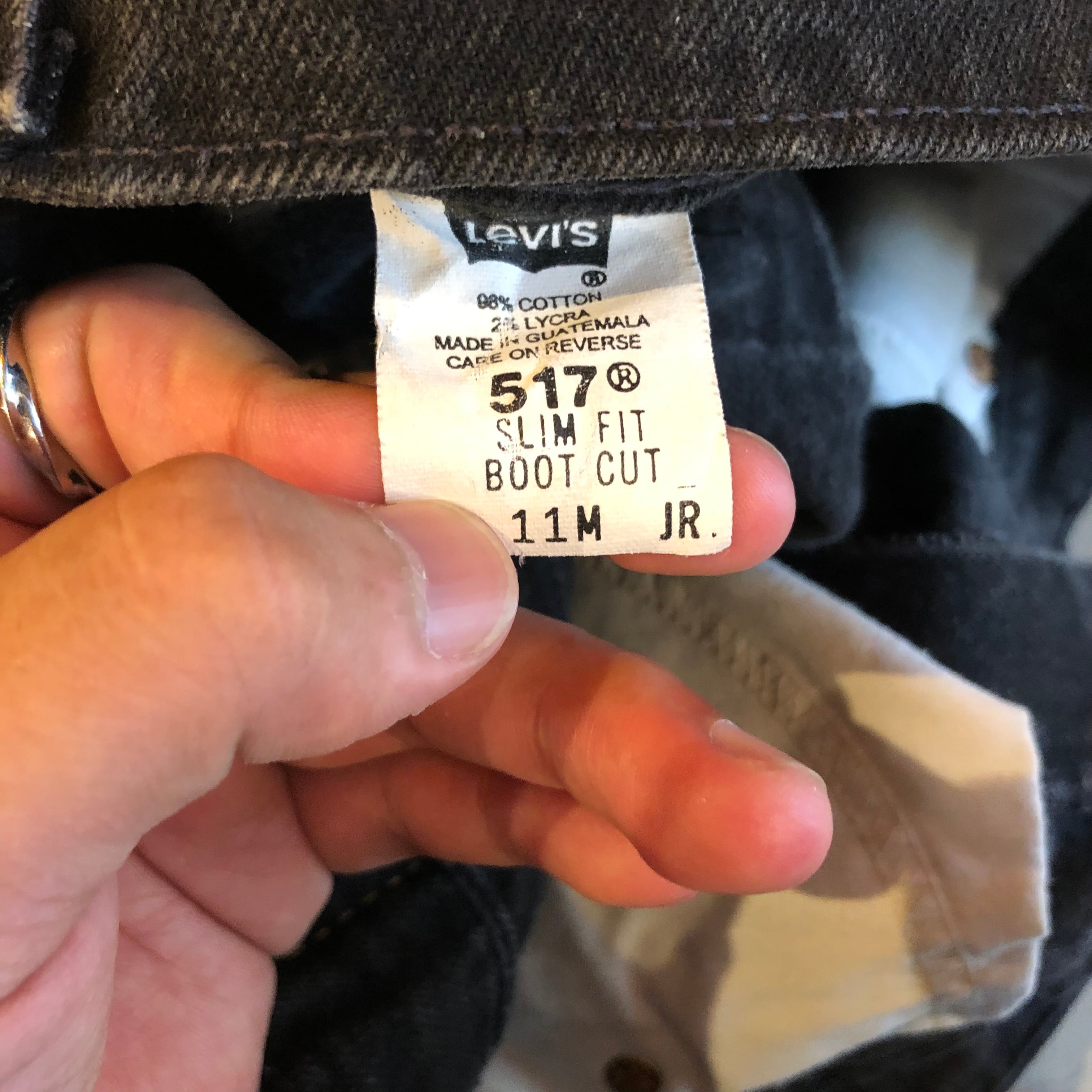 Levi's 00' vintage black denim jeans 517