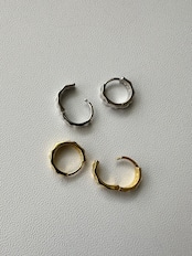 S925 カットフープピアス