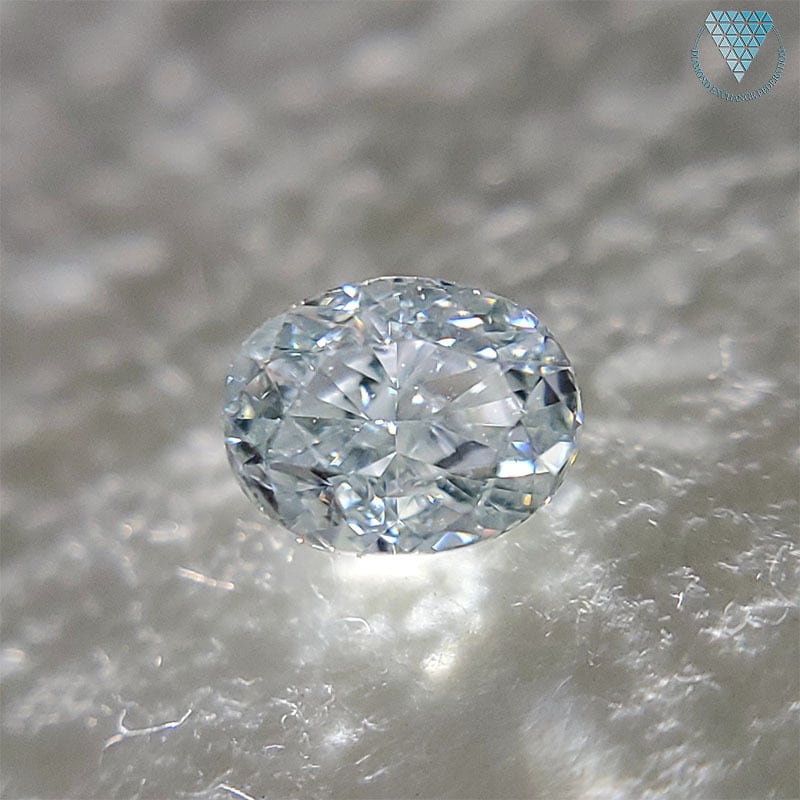 0.249 ct FANCY LIGHT BLUE GREEN VS1 CGL OVAL 天然 ブルー グリーン ダイヤモンド | DIAMOND  EXCHANGE FEDERATION