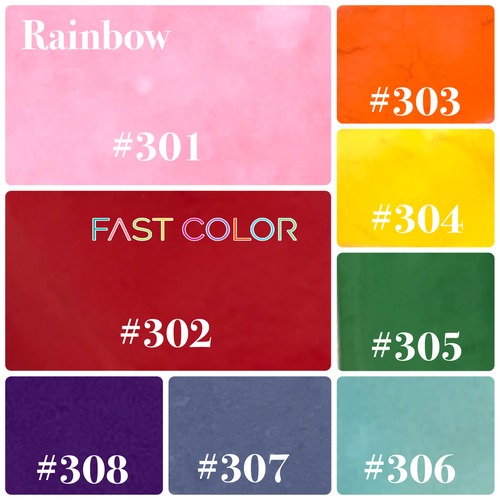 【Rainbow】301〜FAST COLOR　各5g×8 color レインボー8色
