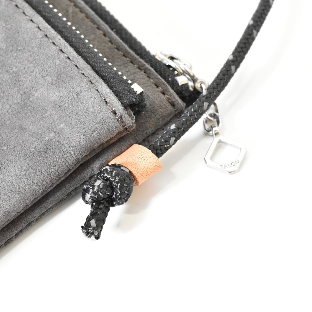 BW クードゥーレザー ダブルポーチ ショルダー GR | Button