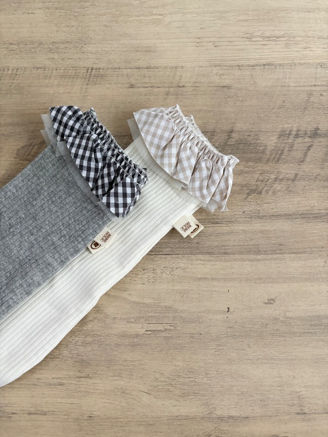 ꒰ 即納 ꒱ check socks