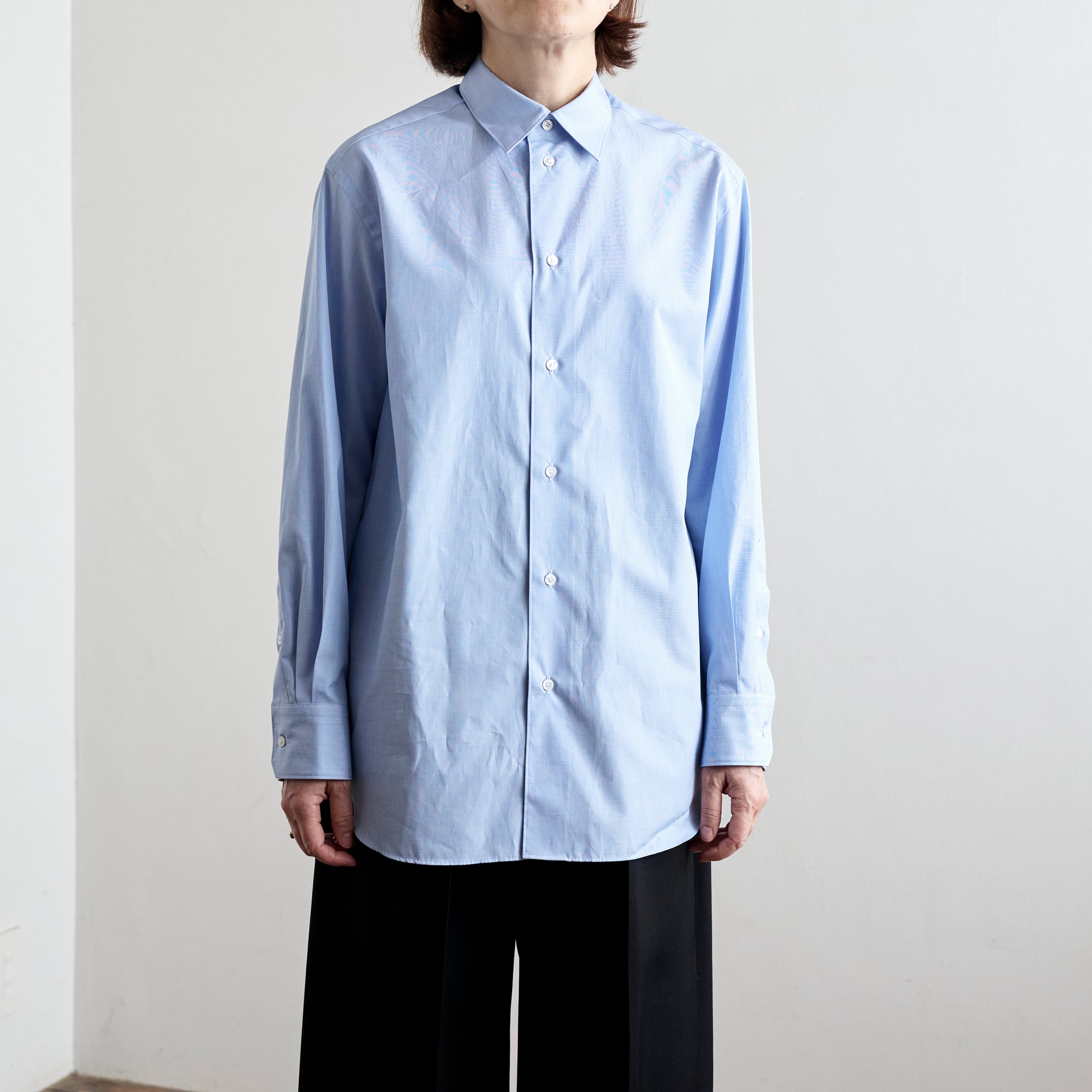 LOEFF ロエフ コットン ブロード レギュラーカラーシャツ 8811-250-0010 10-1