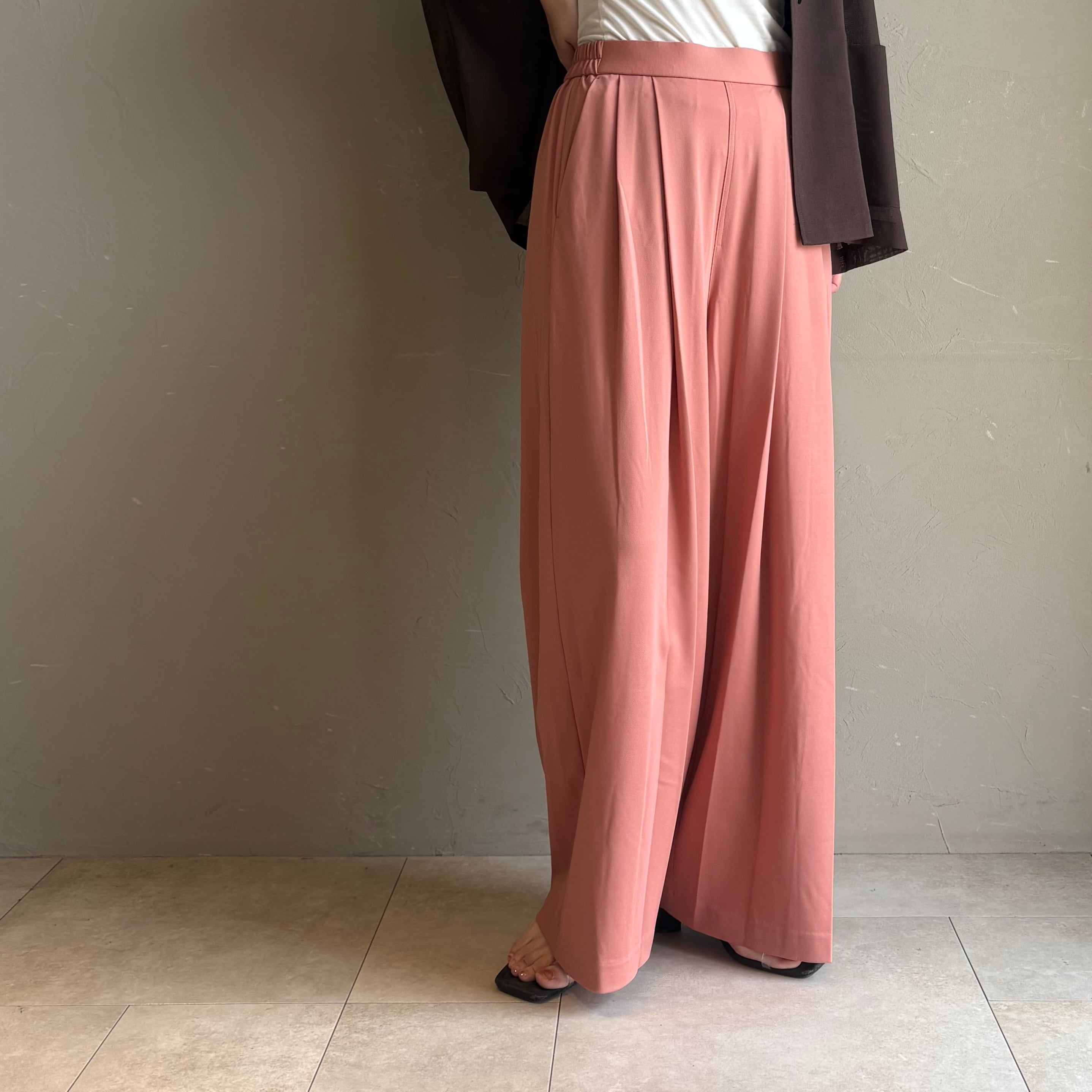 《 6/29まで期間限定POPUP 》【 TERRAORY 】Cool Cutsaw Tuck wide Pants