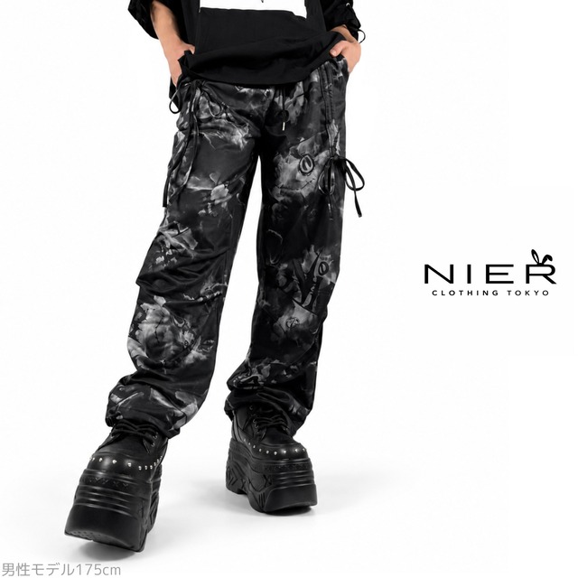 《フォロワー28万人突破記念プレゼント》MONOCHROME SHIRRING WIDE PANTS