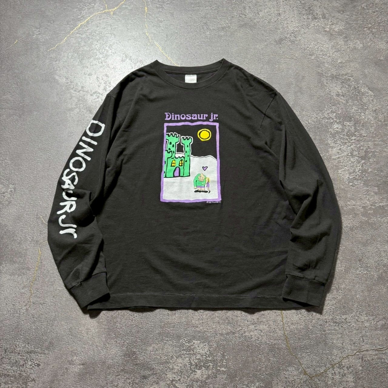 90s oasis vintage T-shirt BOX LOGO Black オアシス バンT ボックス