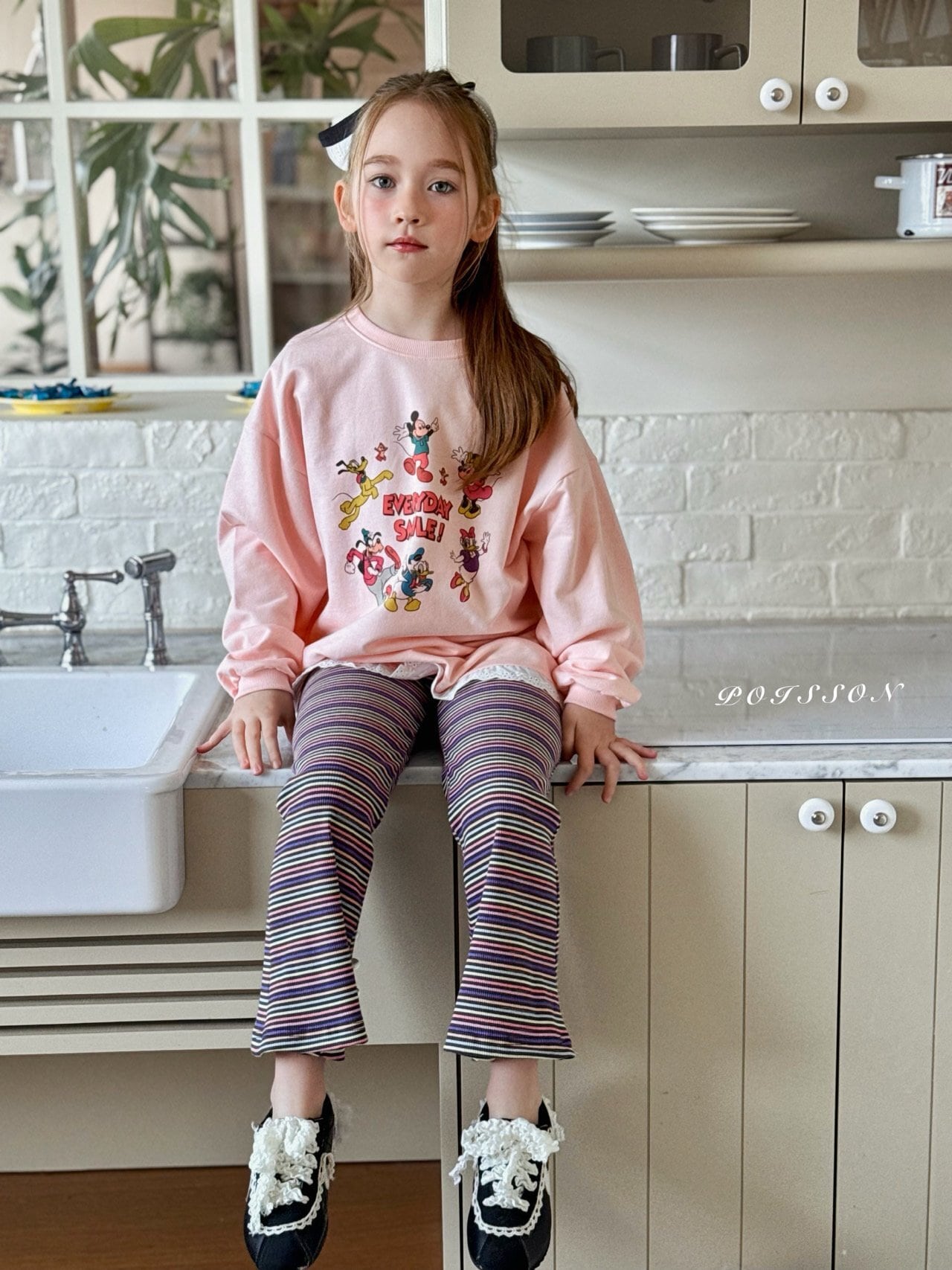 B649【即納】color pop pants