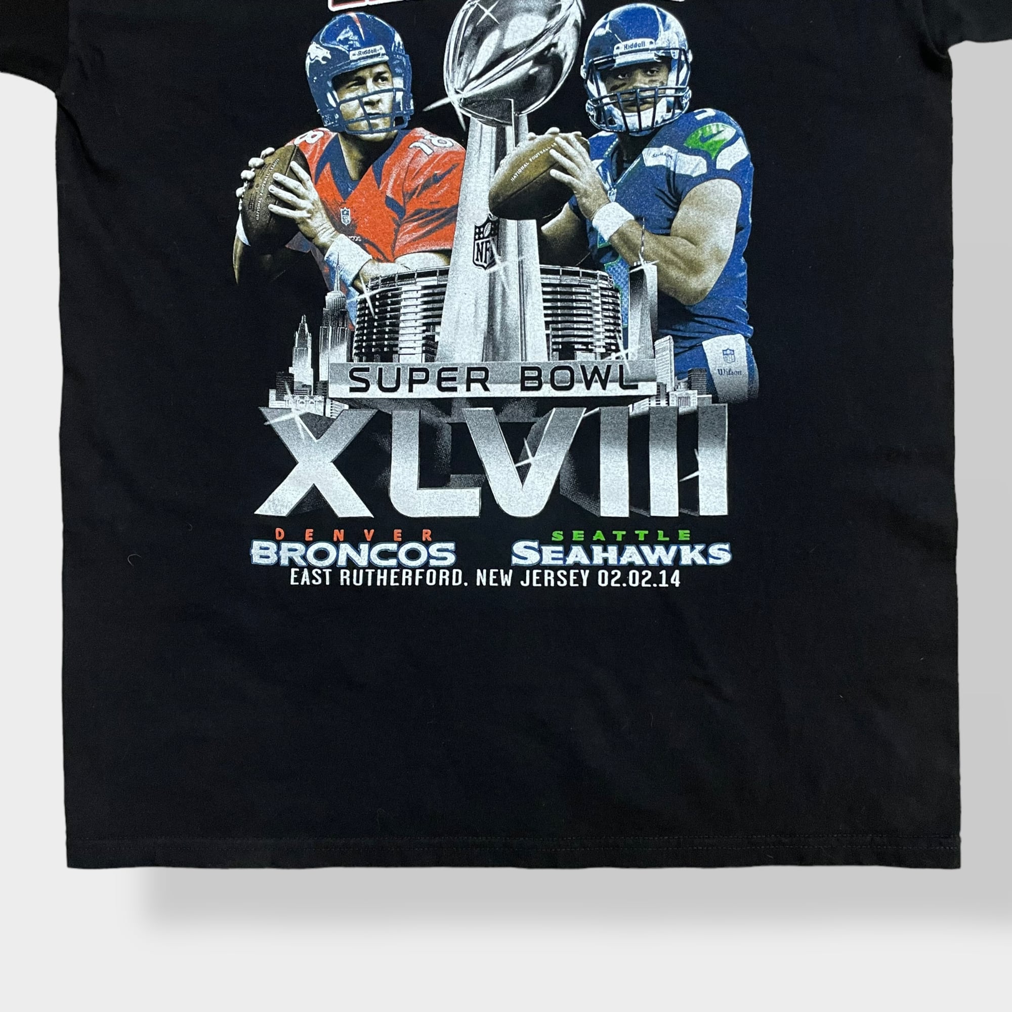 AAANFL  Super Bowl スーパーボウル プリント Tシャツ 両面