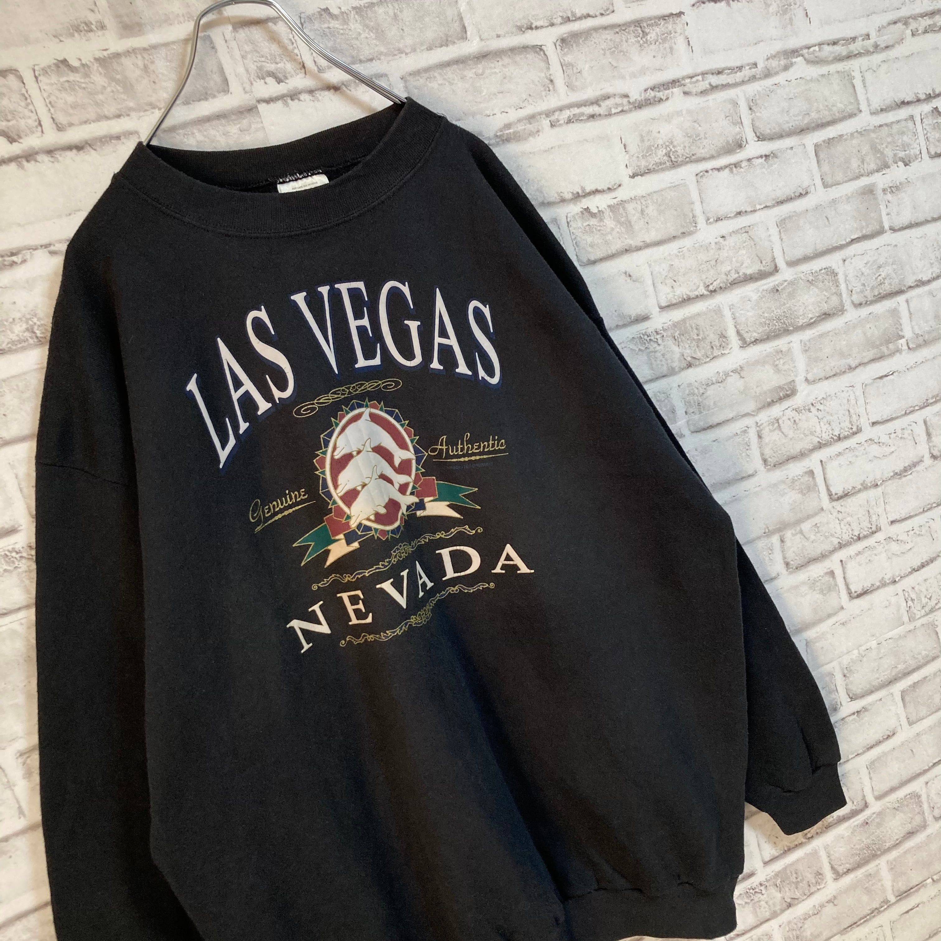 TULTEX】L/S Sweat 2XL Made in USA 90s ”LAS VEGAS NEVADA