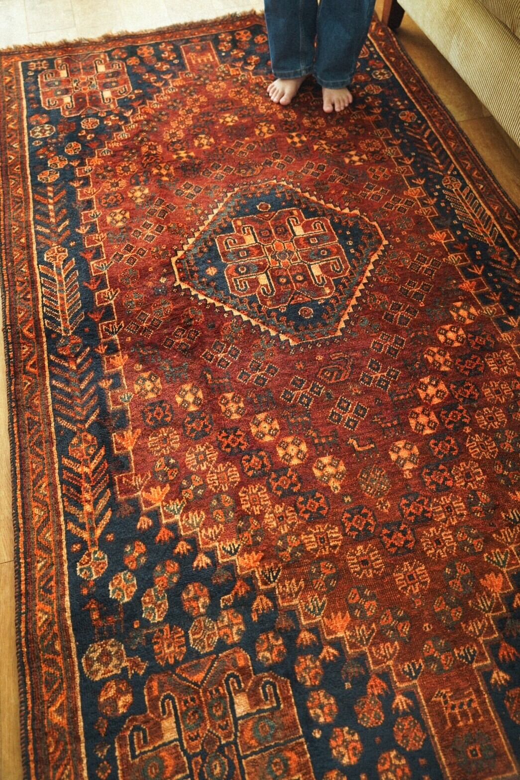 1336-Vintage Qashqai rug