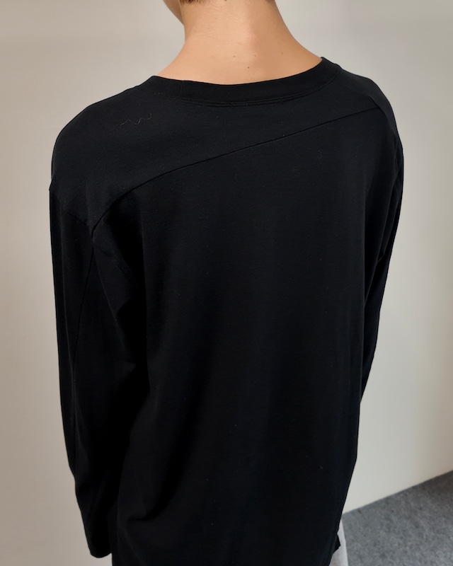 【The viridi-anne】over silhouette long sleeve T