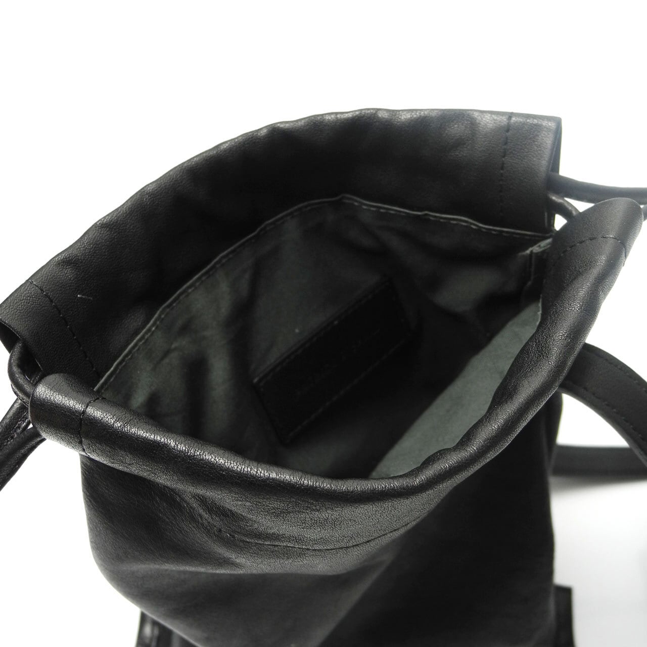 203ABG01 Leather cell phone bag 'drawstring' ショルダーバッグ