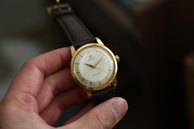 【OMEGA】1956年製 オメガ シーマスター デラックス 第三世代 ジャンボケース 自動巻き 18金無垢 Vintagewatch / Seamaster / Deluxe / 18KYG / 3rd / Jumbo / Cal.501